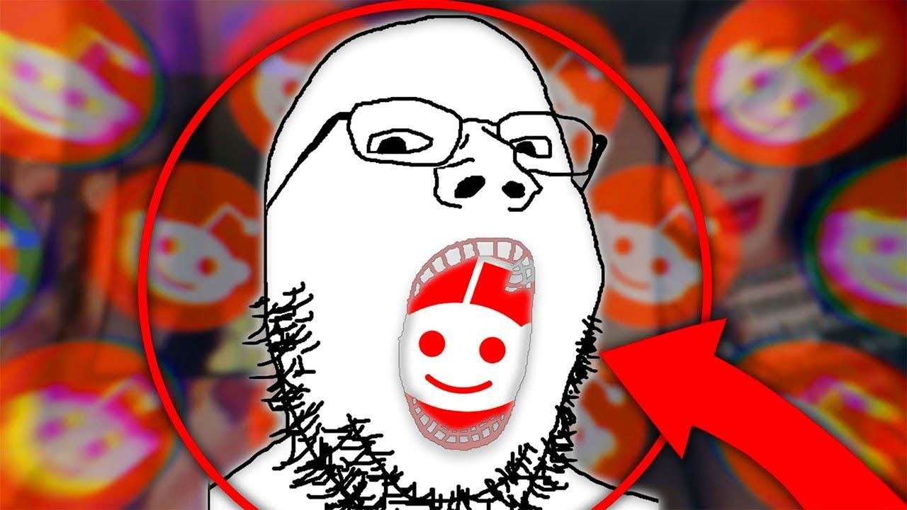 Original exaggerated moderator meme surrounded by Reddit symbols